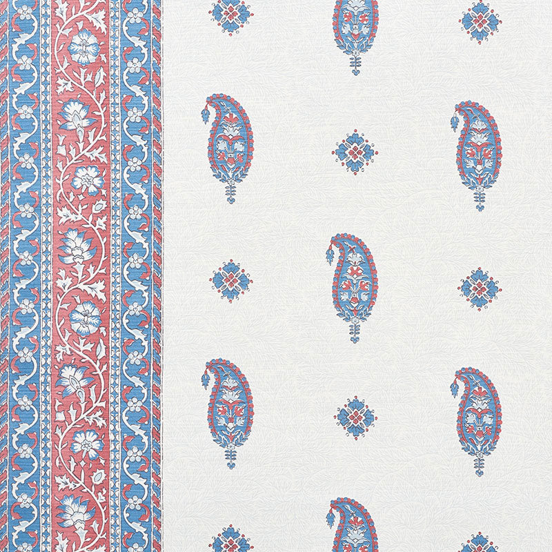 Ojai Paisley Fabric Sample - Red