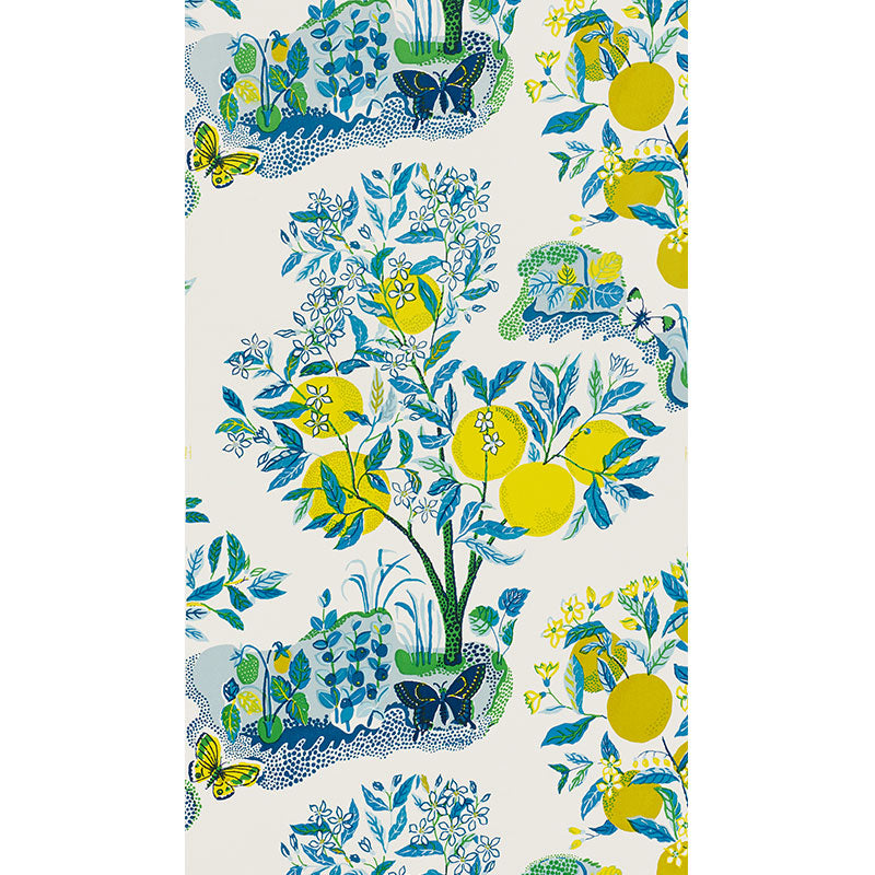 Citrus Garden Panel Set Wallpaper Sample - Pool