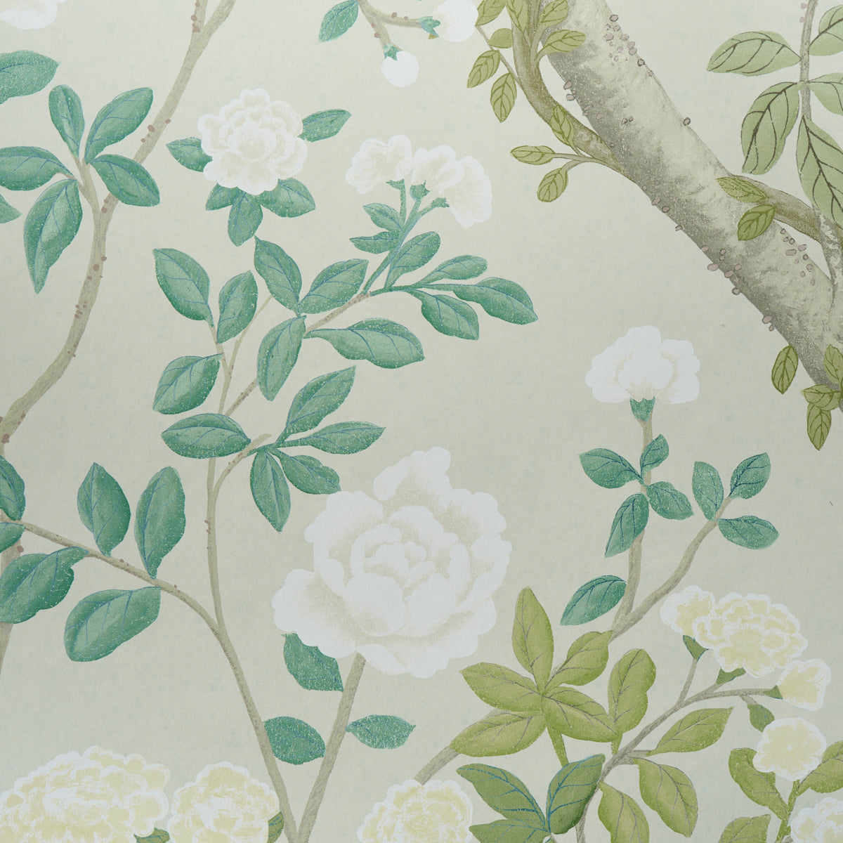 Madame De Pompadour Panel Set Sample - Green