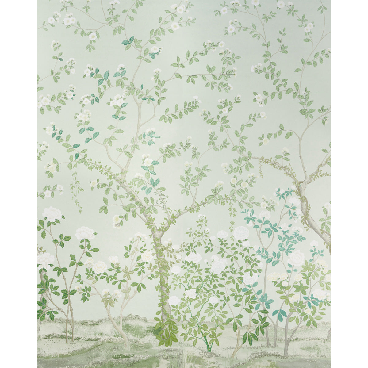 Madame De Pompadour Panel Set Sample - Green