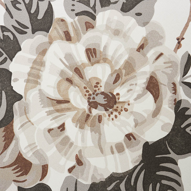 Betty Wallpaper Sample - Charcoal