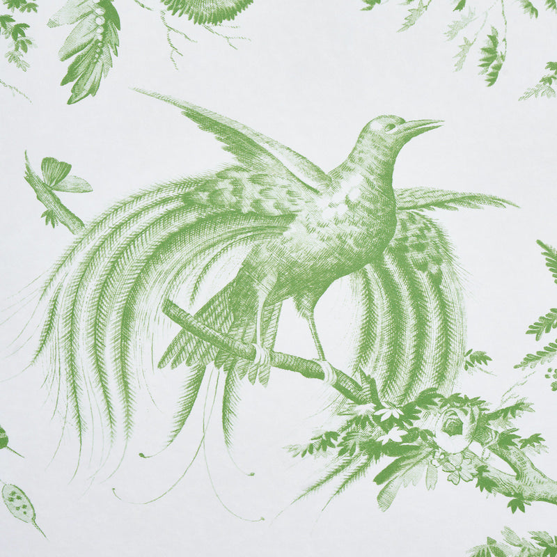 Toile De La Prairie Wallpaper Sample - Green