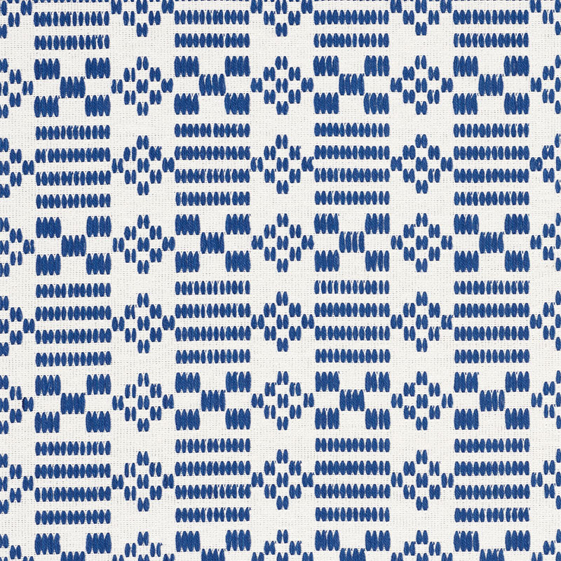 Wilson Embroidery Fabric Sample - Indigo