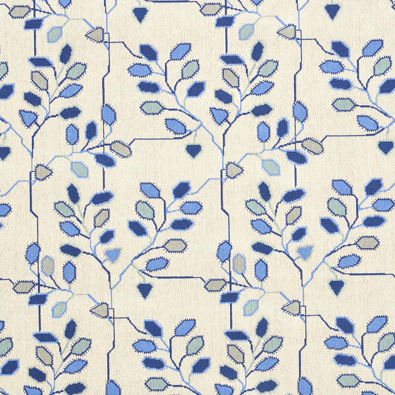 Tumble Weed Épinglé Fabric Sample - Delft Blue