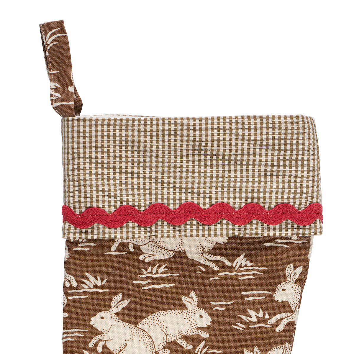 Cottontails Stocking - Chestnut