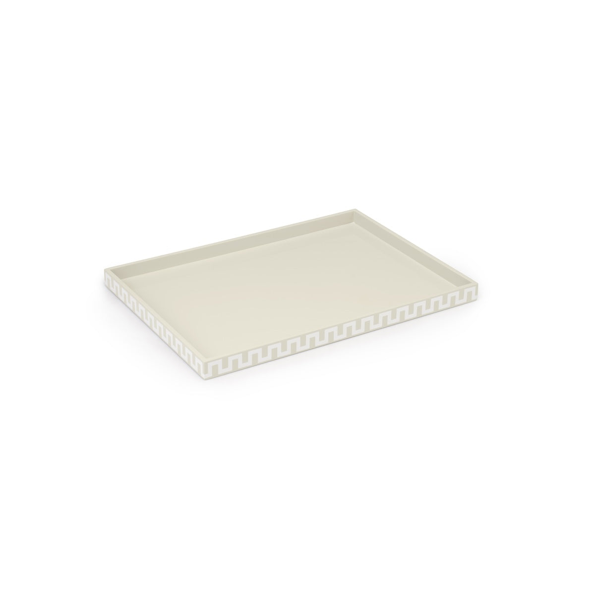 Schumacher x The Lacquer Company 17" Matrix Tape Tray - Bone & Off White