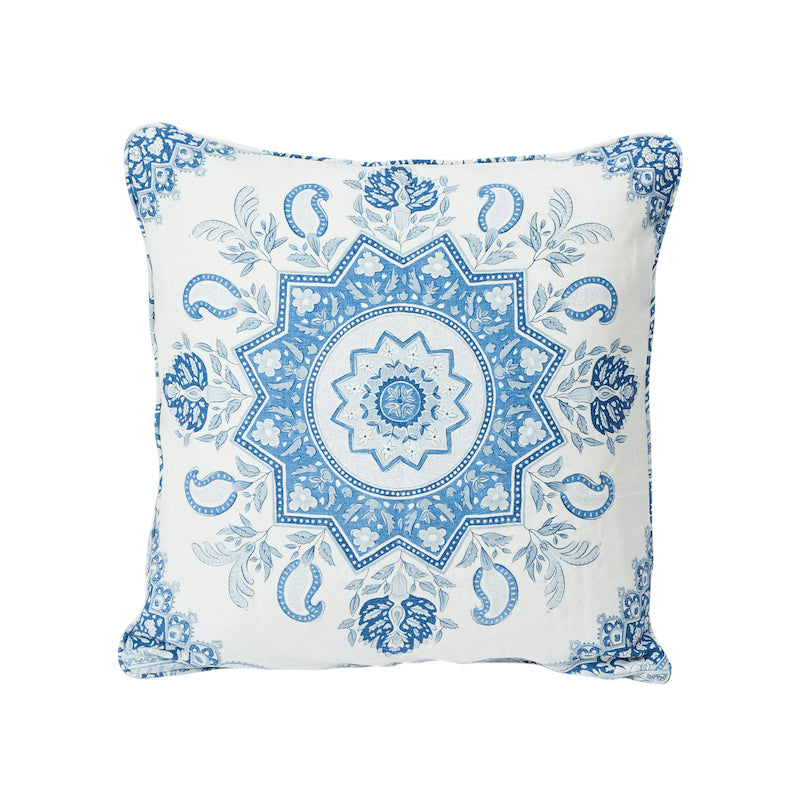 Montecito Medallion Pillow - Indigo