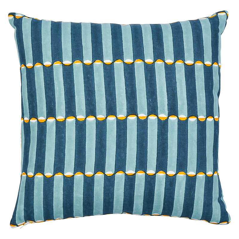 Pattee & Luna Pillow - Tumeric/Blue