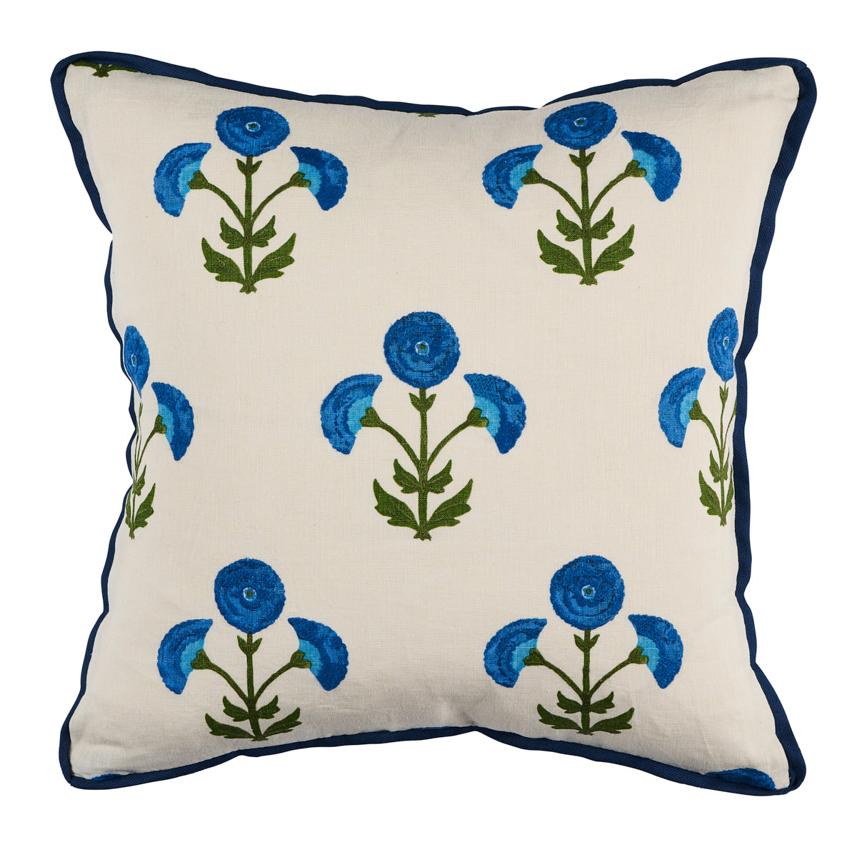 Saranda Flower Pillow - Royal
