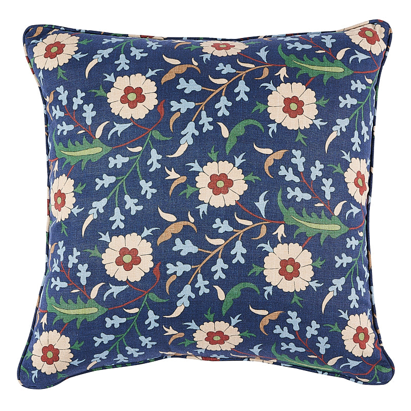 Floralia Pillow - Indigo