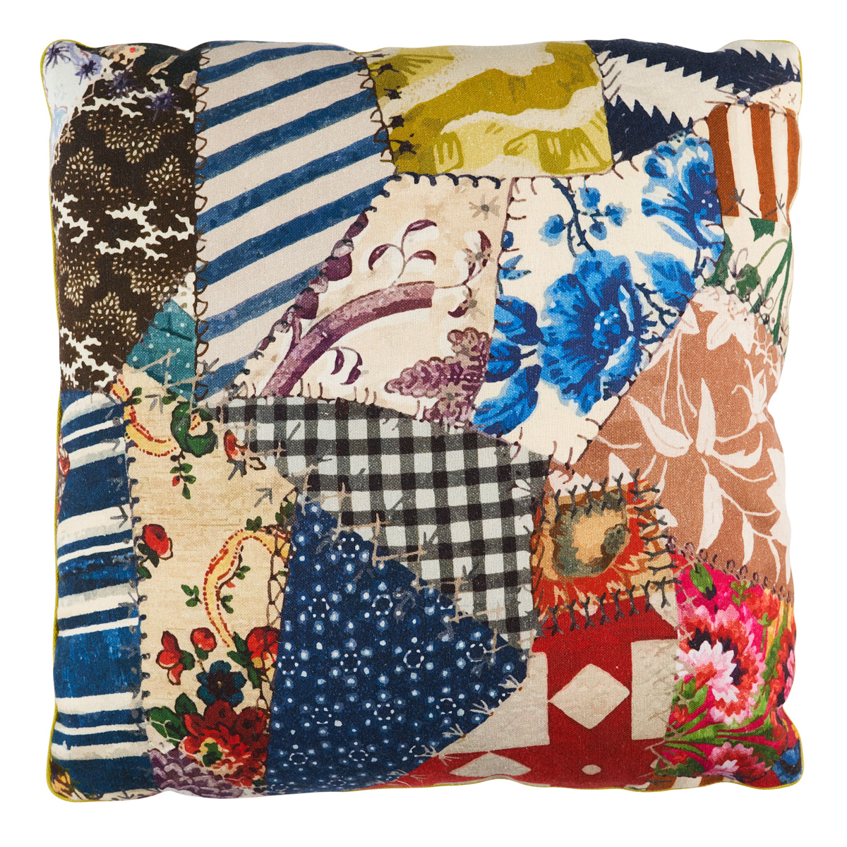 Hotch Potch Crazy Quilt Pillow - Document (Pre Order)