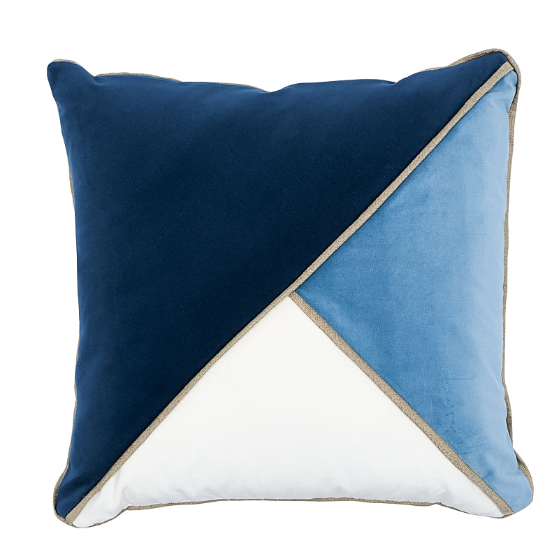 Gainsborough Velvet Pillow - Blues
