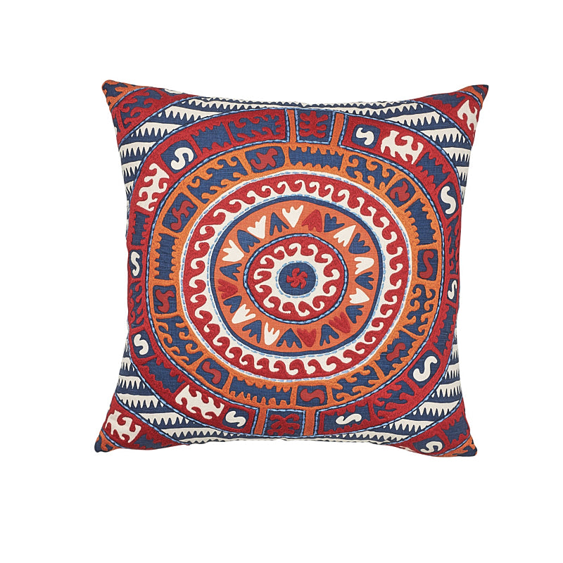 Corfu Pillow - Navy Multi