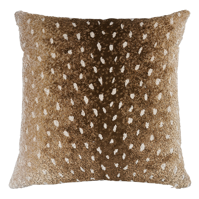 Axis Velvet Pillow - Fawn