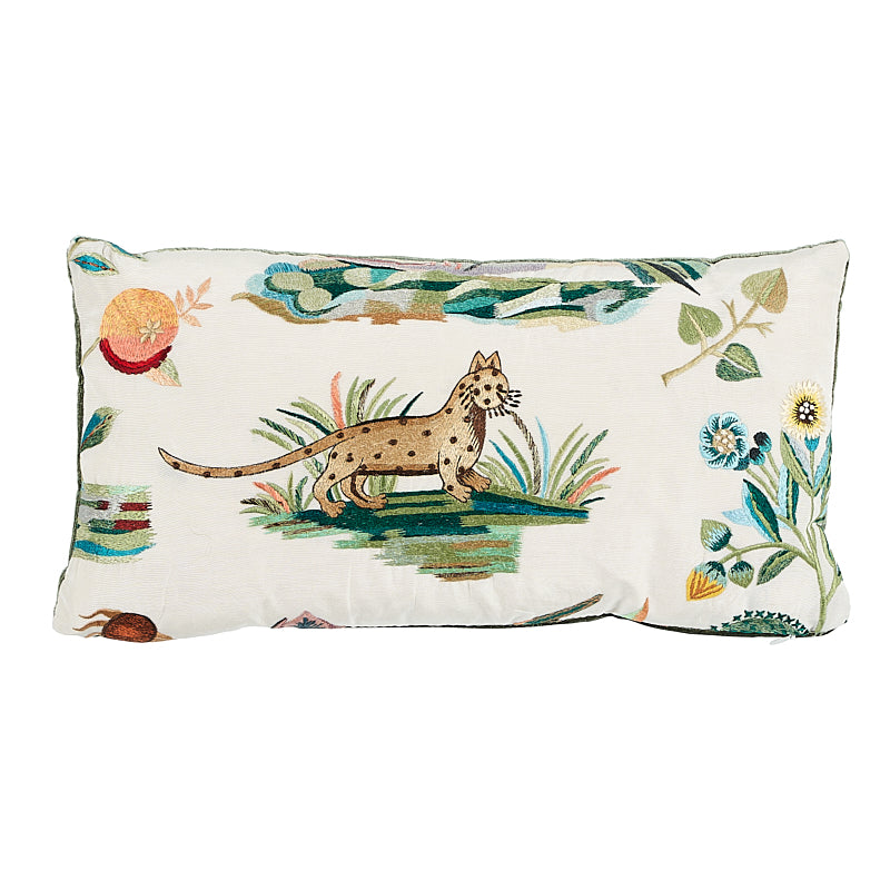 Royal Silk Embroidery Pillow - Multi (Pre Order)