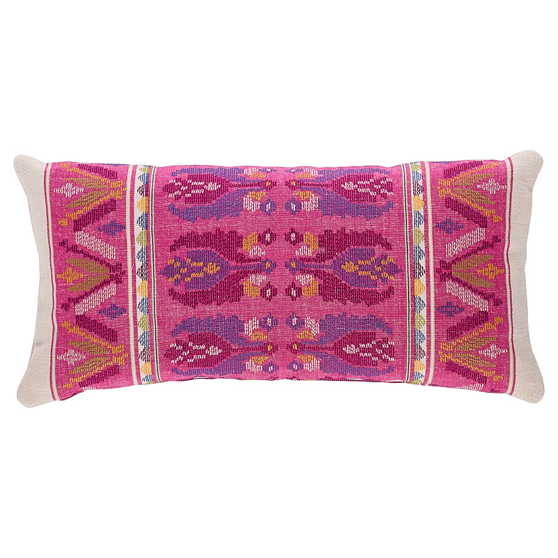 Sandor Stripe Embroidery Pillow - Magenta (Pre Order)