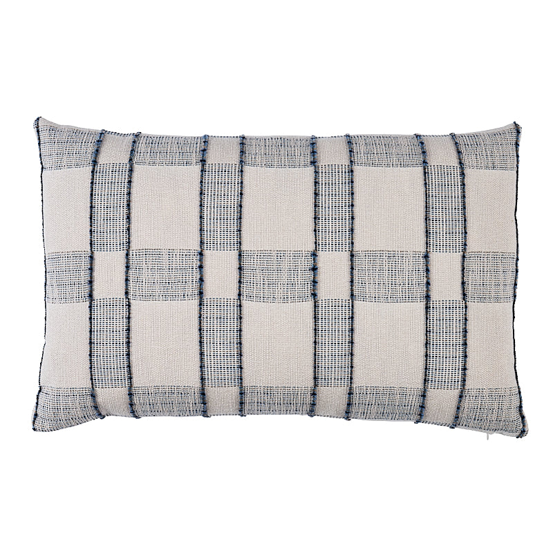Elko Plaid Pillow- Indigo