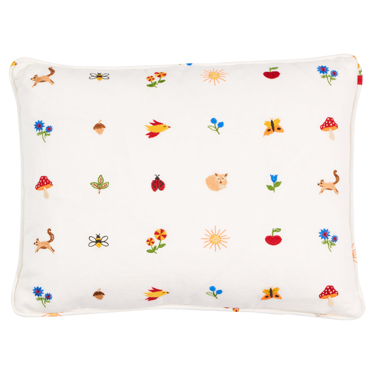 Tiny Things Embroidery Pillow - Multi