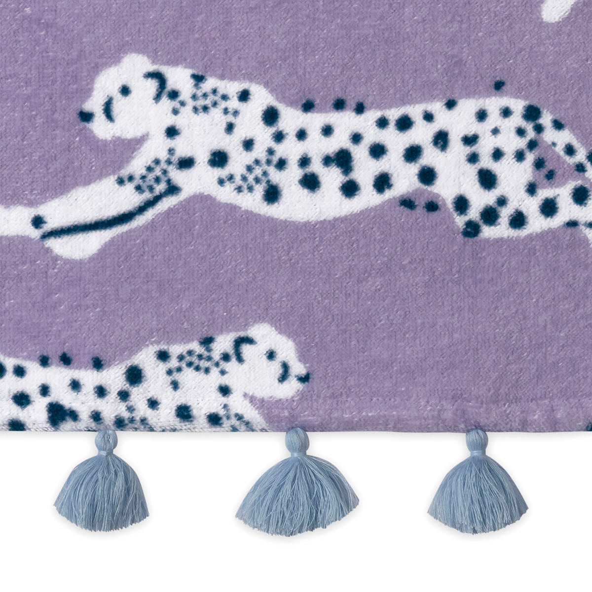 Leaping Leopard Beach Towel - Lilac