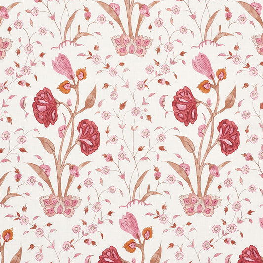 Khilana Floral Fabric Sample - Rose