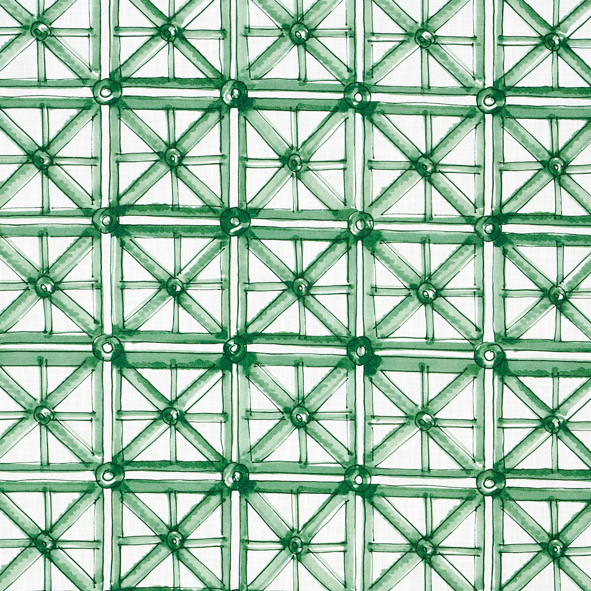 Portail Francais Indoor/Outdoor Fabric Sample - Emerald