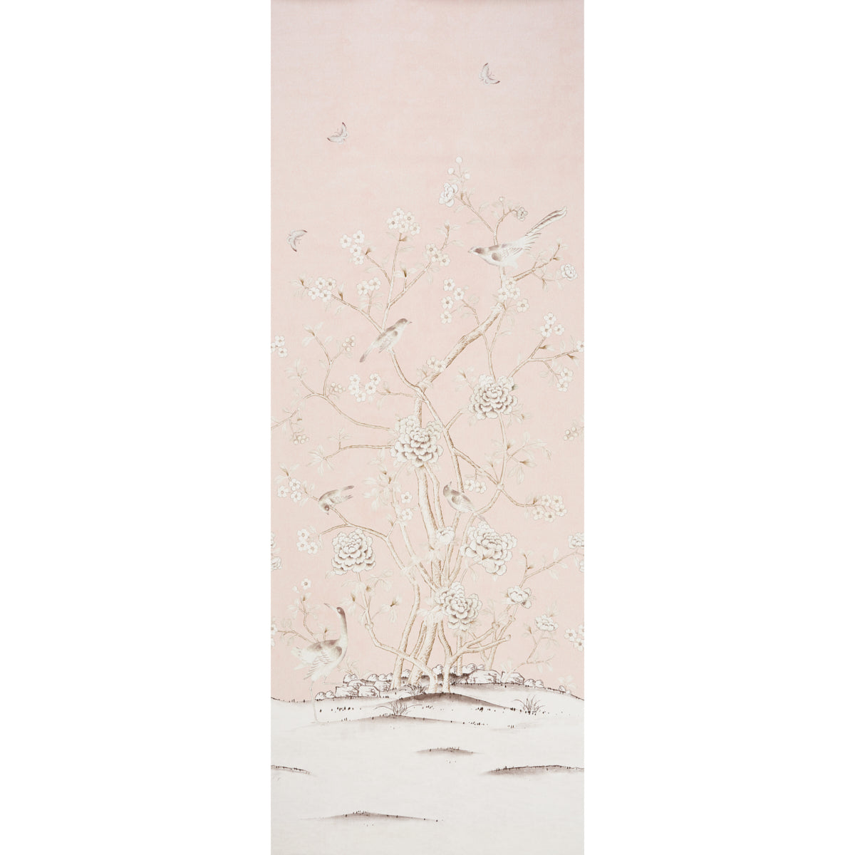 Chinois Palais Panel Wallpaper Sample - Blush