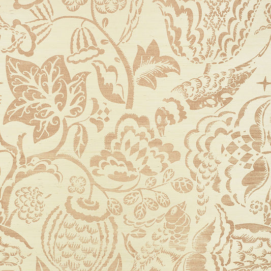 Uccello Sisal Wallpaper Sample - Blush