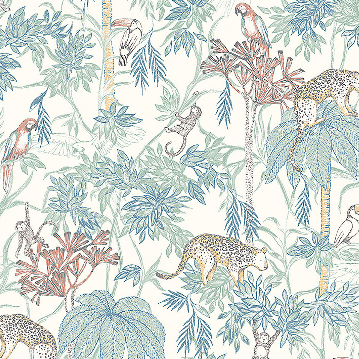 Wild Jungle Wallpaper Sample - Multi