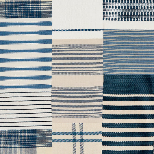 Carlisle Patchwork Fabric Sample - Indigo