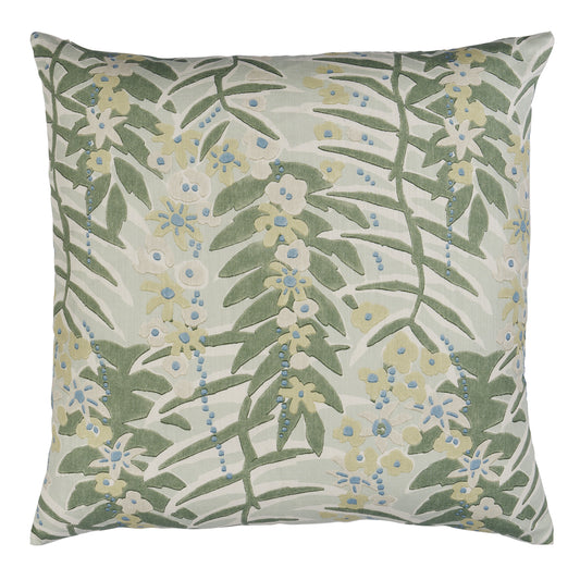 Ashbee Botanical Pillow - Aqua (Pre Order)