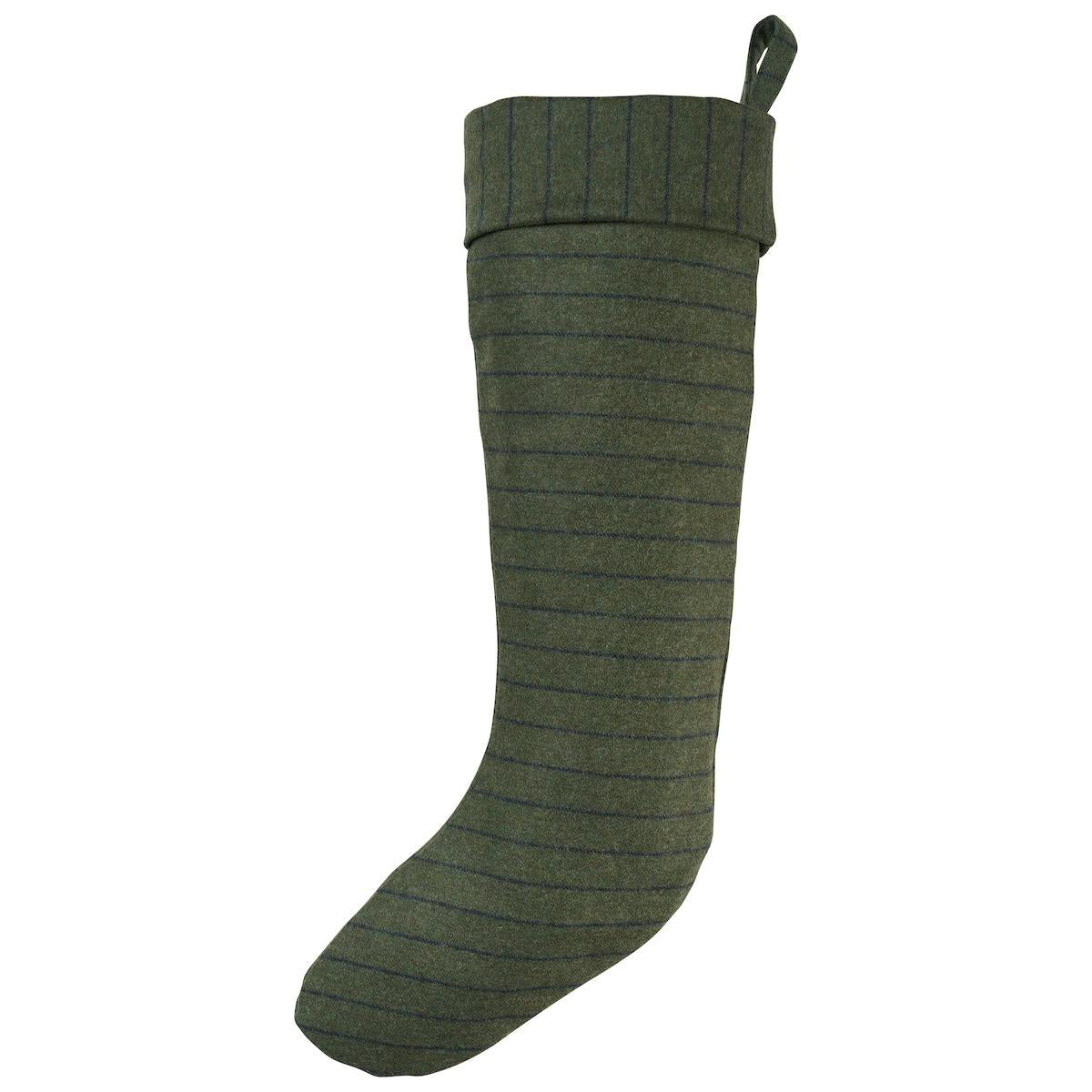 Boyd Wool Pinstripe Stocking - Green