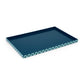 Schumacher x The Lacquer Company 23.6" Matrix Tape Tray - Marine Blue & Azzuro Blue