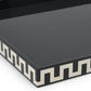 Schumacher x The Lacquer Company 17"  Matrix Tape Tray - Off Black & Bone - Pre Order
