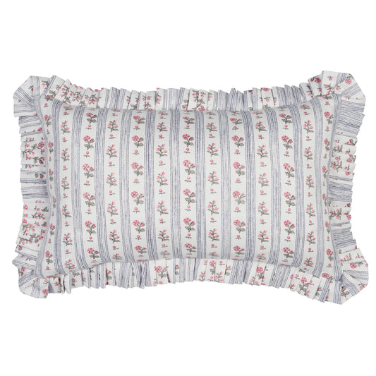Cabanon Stripe Pillow - Rose