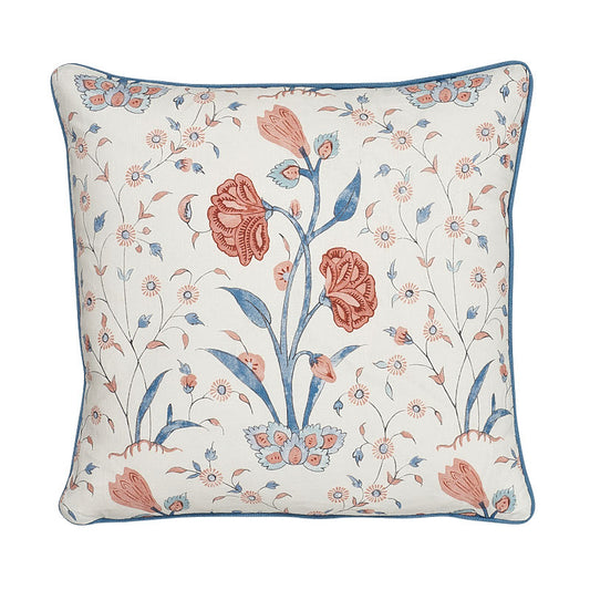 Khilana Floral Pillow - Delft & Rose (Pre Order)