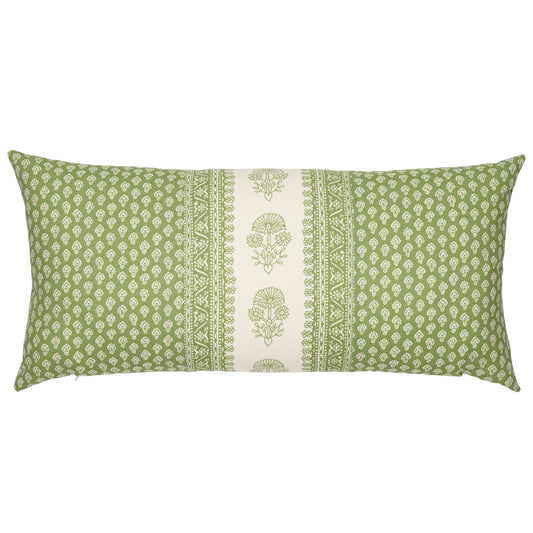 Hyacinth I/O Pillow - Leaf Green