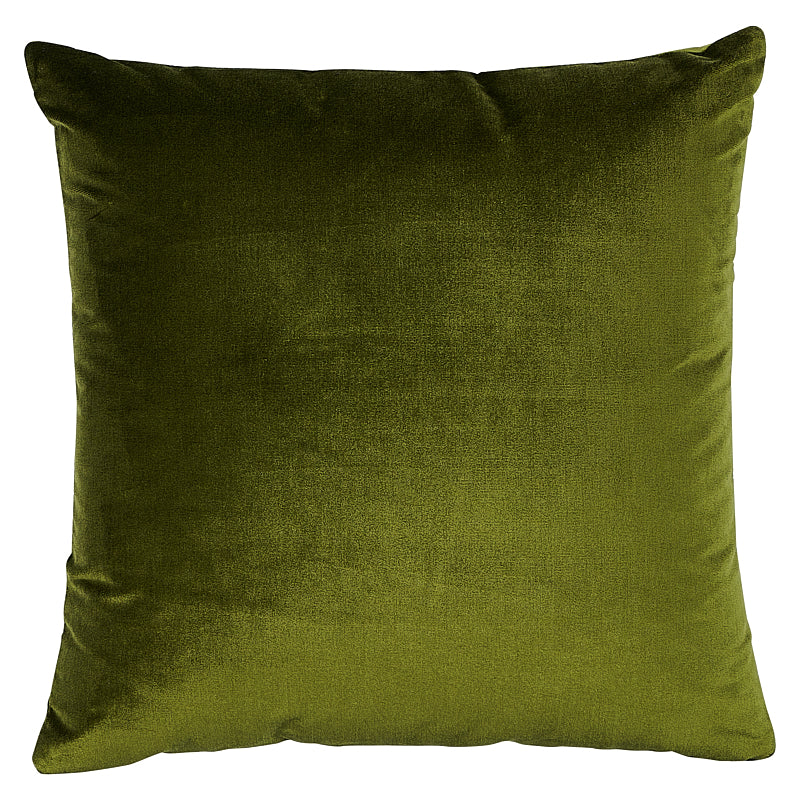 Venetian Silk Velvet Pillow - Moss