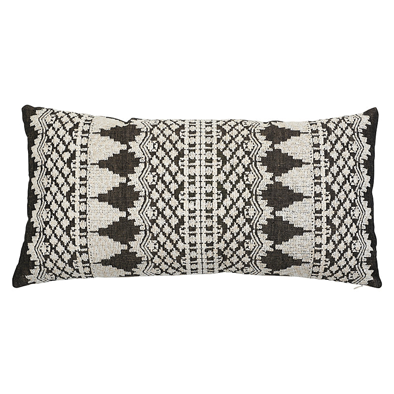 Wentworth Embroidery Pillow - Carbon