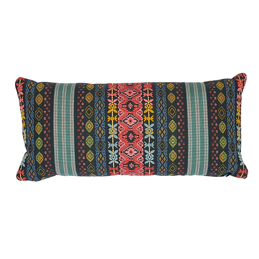 Cosima Embroidery Pillow - Carbon & Multi (Pre Order)