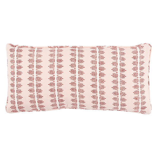 Alva Hand Block Print Pillow - Blush
