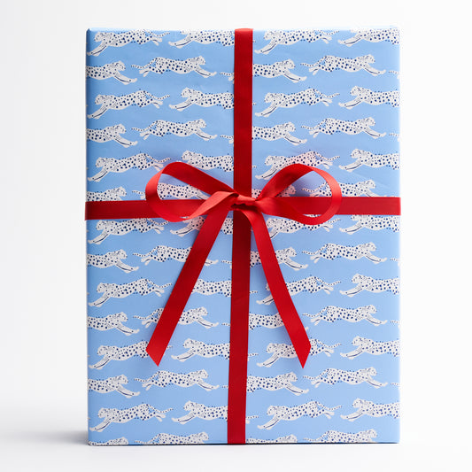 Leaping Leopards Wrapping Paper