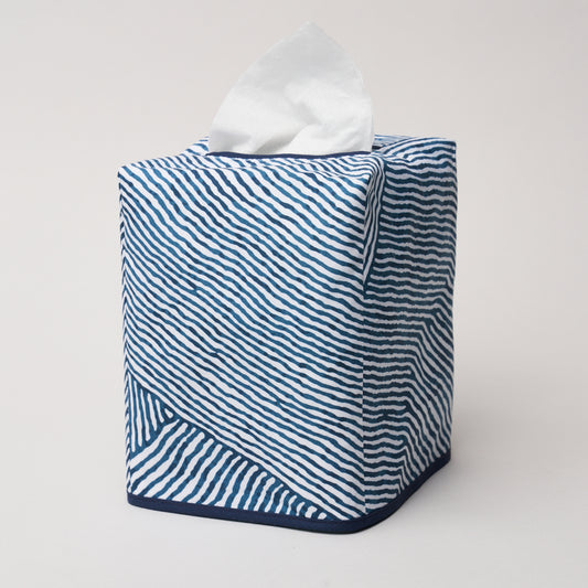 Burnett Tissue Box Cover (Navy)