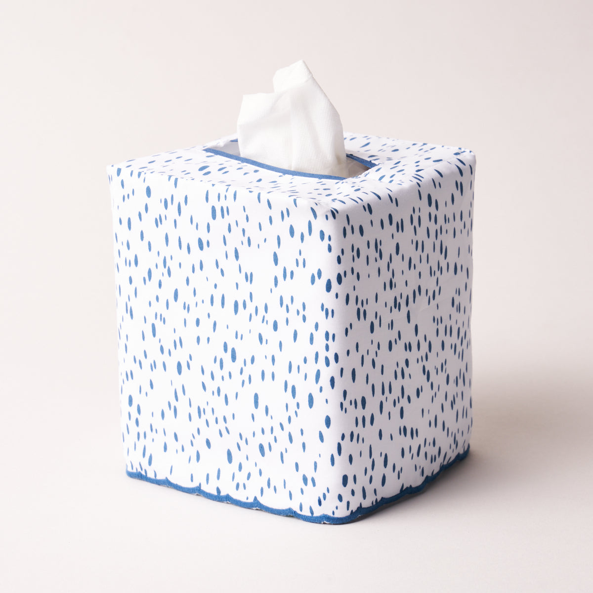Celine Tissue Box Cover (Prussian Blue)