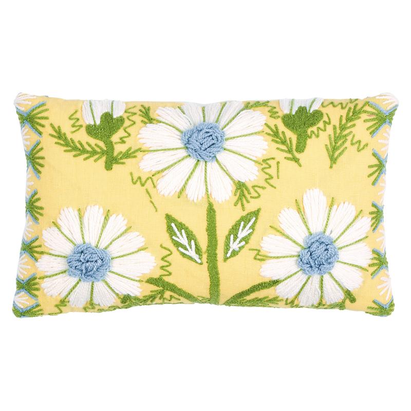 Marguerite Embroidery Pillow - Buttercup (Pre Order)