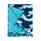 Leaping Leopard Beach Towel - Navy