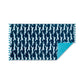 Leaping Leopard Beach Towel - Navy