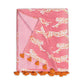 Leaping Leopard Beach Towel - Pink Sugar